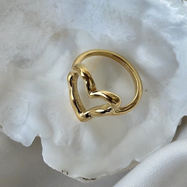 Fingerring VERA vandfast 18kt. forgyldt