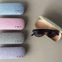 Brilleetui hardcase kanvas
