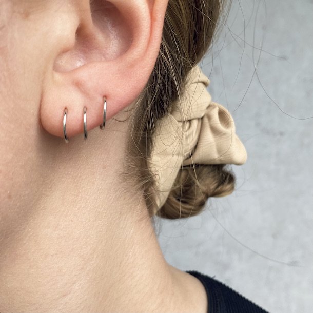 Hoop petite 1 stk sterling slv