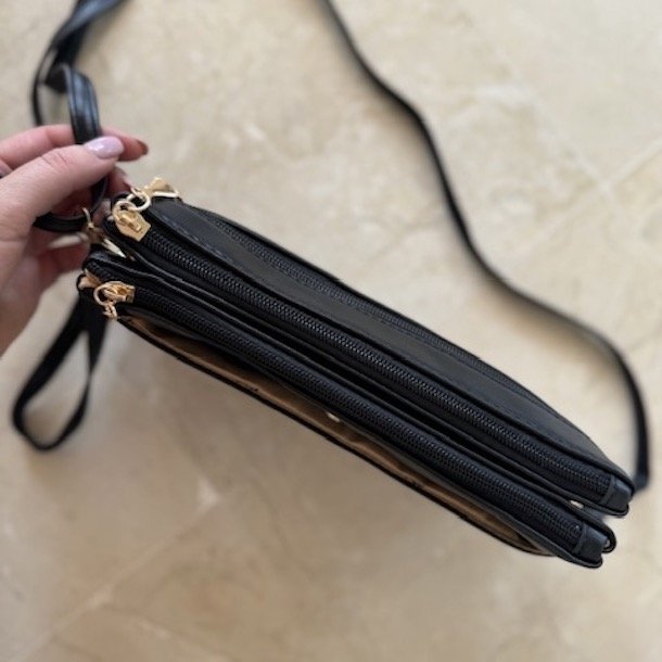 Crossbody / clutch med sljfe