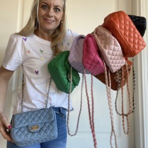 Quiltet crossbody / skuldertaske