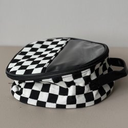 Rund toilettaske tern