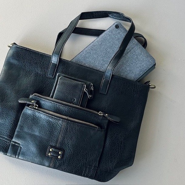 Shopper mellem med forlomme