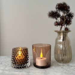 Mie Fyrfadsstage glas