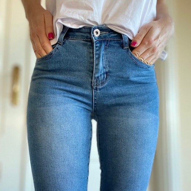 Rejse bule amplifikation Slim fit jeans stretch denim str. XS-Xl - Bukser - COW CONCEPT
