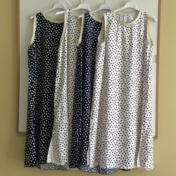 Sommer kjole Nora dot - str M-XXL 