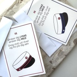 Telegram student med konvolut