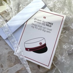 Telegram student med konvolut