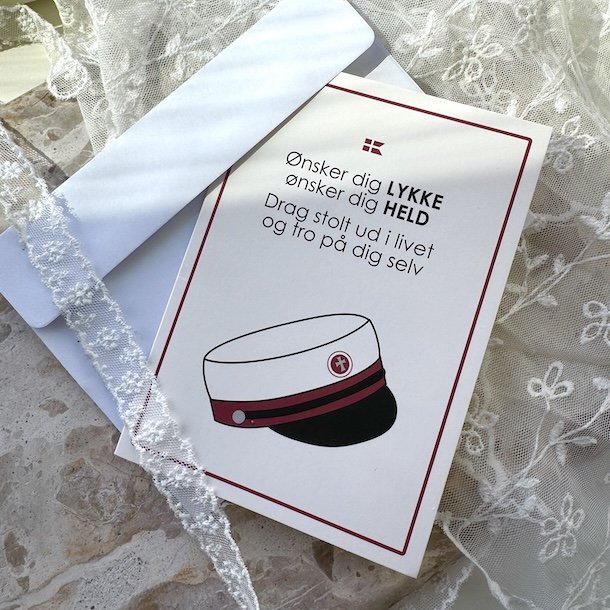 Telegram student med konvolut