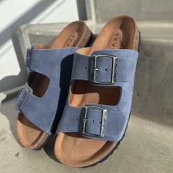 Skvulp Biosandal bl� suede