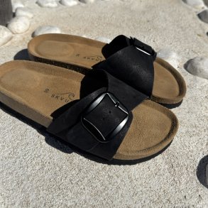 Sandal isabella sort ruskind s�l Str. 36-41