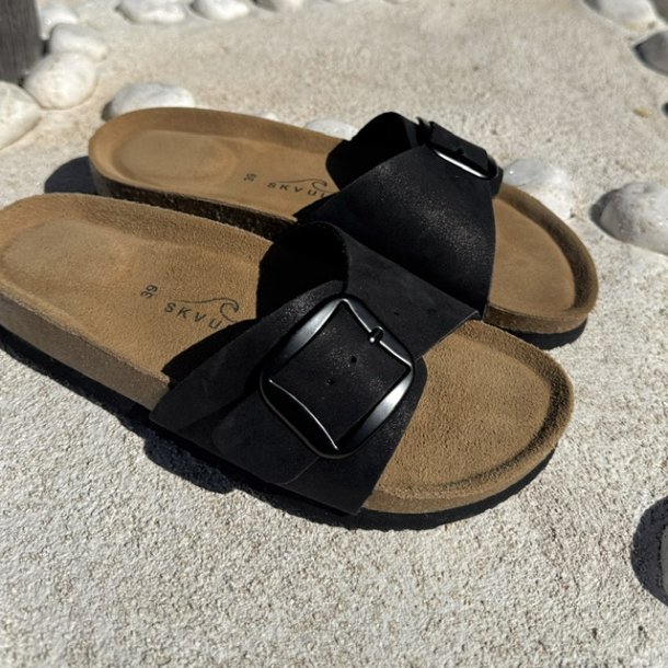 Sandal isabella sort ruskind s�l Str. 36-41