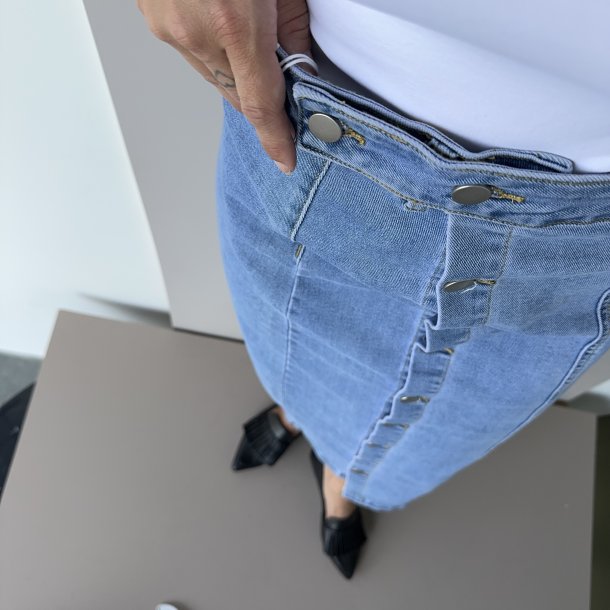 Denim nederdel JUNE str. XS-XL