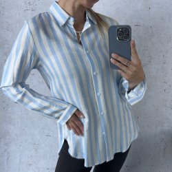 Loosefit skjorte bl str. S-XXL