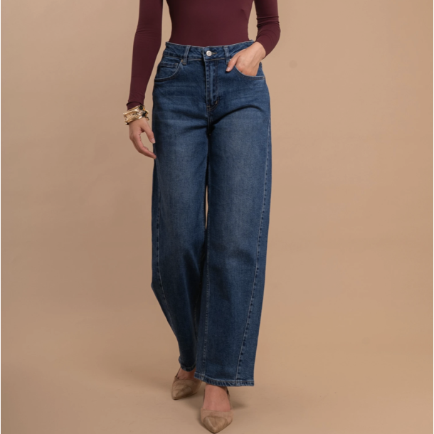 Barrel jeans bl� str 34-42