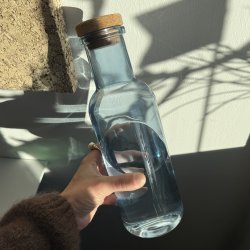 Glas flaske med kork prop glas 700 ml