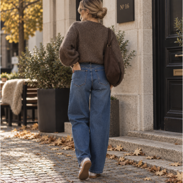 Barrel jeans bl� str 34-42