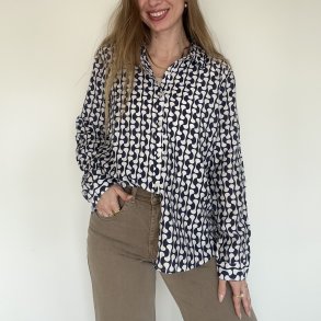 Skjorte Bea Let M�nster viskose XS-XXl