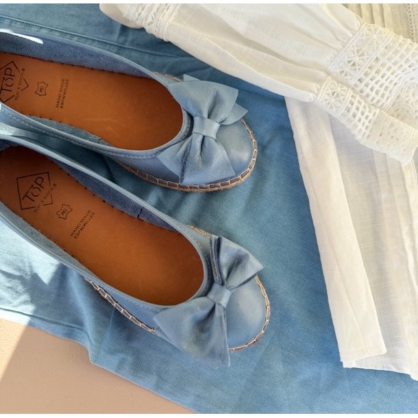 Espadrillos BOW soft med bast BL skind str. 36-41