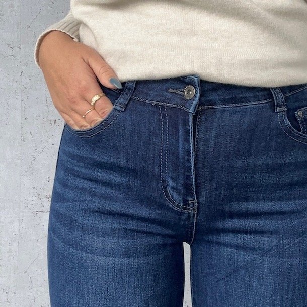 Jeans streight leg str. XS-Xl