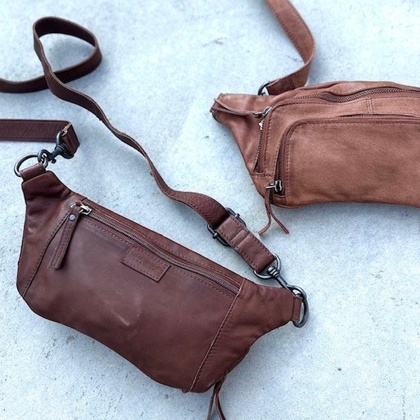 Bltetaske washed skind