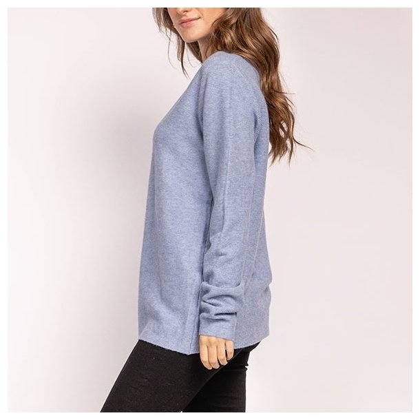 Ribbet Sweater S-XL (cashmere, uls, silke, bambus miks)