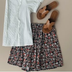 Shorts petit flower viskose str m-4xl