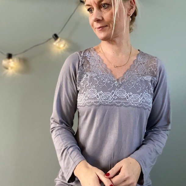 Nattj blonde bomuld str s-xxl