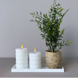 Square bloklys hvid 7,5 x 12,5 cm