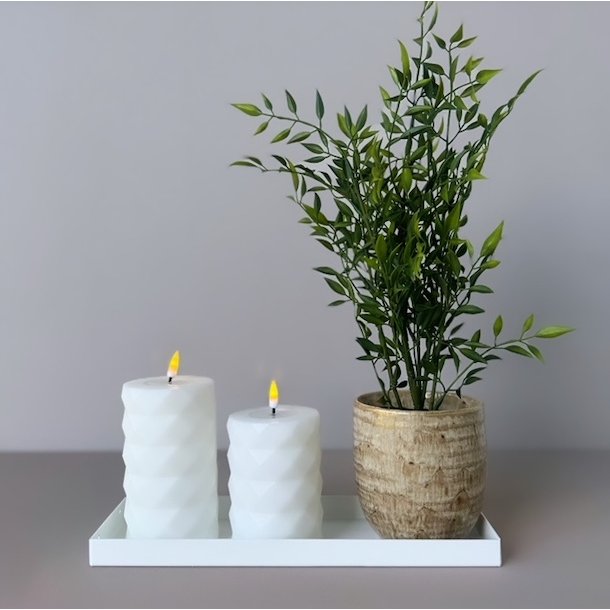 Square bloklys hvid 7,5 x 10 cm