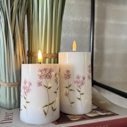 LED lys twinkle flower - s�t af 2 med fjernbetjening &amp; timer