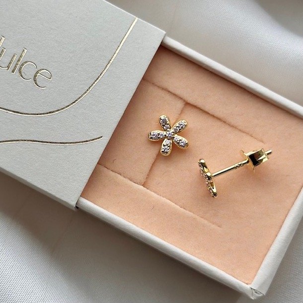 restikker ROSE DARLING FLOWER Forgyldt Slv