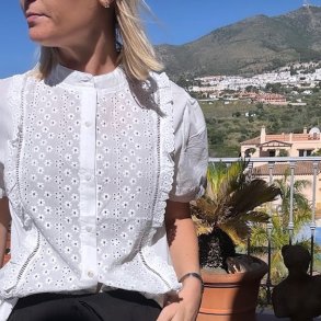 Skjorte med korte rmer bomuld str. S-XL