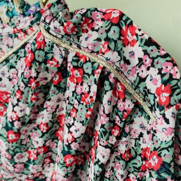 Bluse blomst vskose XL - XXXXXL