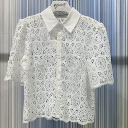 Kortrmet skjorte med broderi str. S-L