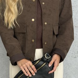 Jakke Sofia vandafvisende ruskind str. S-L 