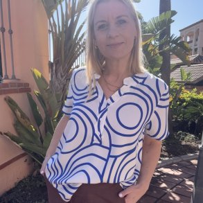 Sommerbluse Elisa bomuld str. M-3XL