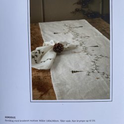 Bord dug vinter rund 150 cm White