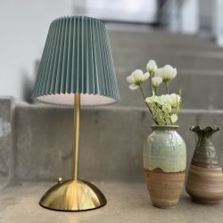 Bord lampe grn H 30 cm