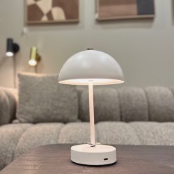 Bordlampe trdls metal - genopladelig