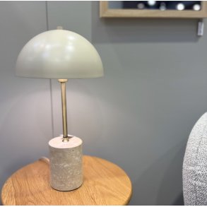 Bordlampe mesing og marmor