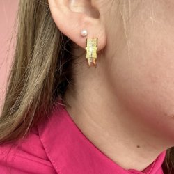 Hoops New Fanny 18 mm forgyldt slv 