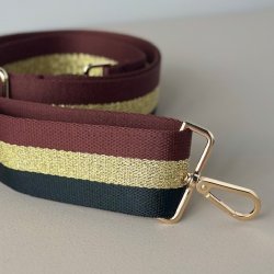 Margit rem brun / guld / sort