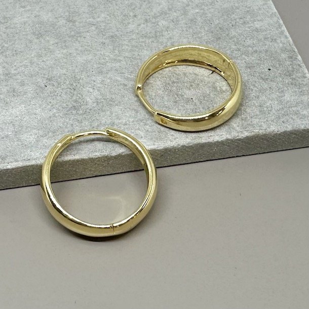 Hoops Emma BIG forgyldt slv