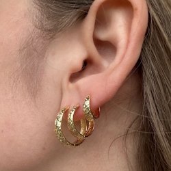 Hoops CAPPA 16 mm Forgyldt slv