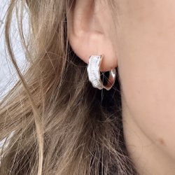 Hoops New Fanny 18 mm sterling s�lv