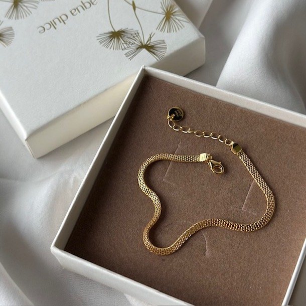 Armbnd FLATA Forgyldt slv