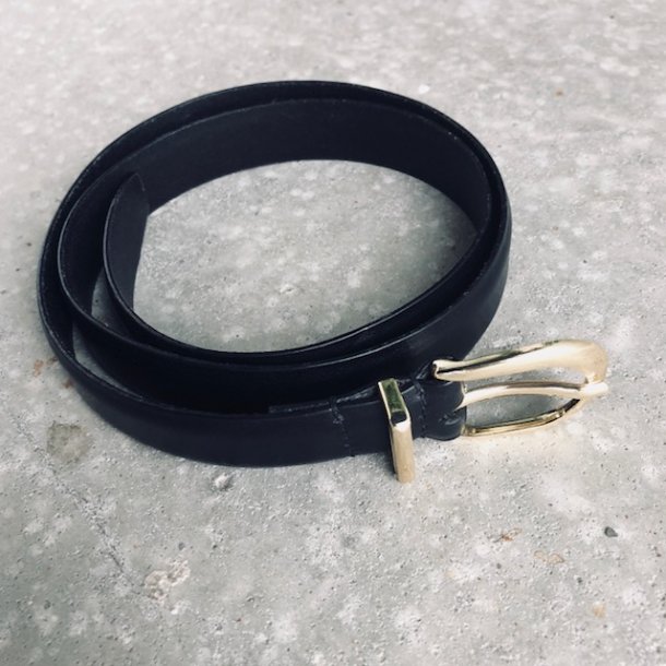 Gry blte i sort med guld spnde lder