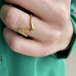 Breena Ring forgyldt