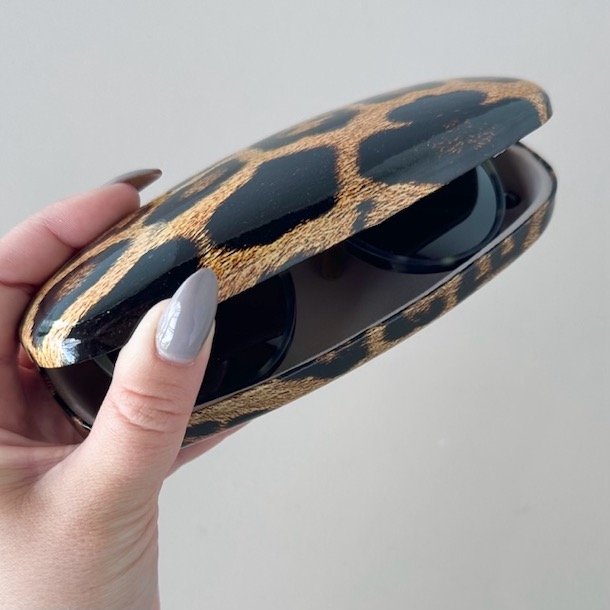 Brilleetui hardcase metallic leo